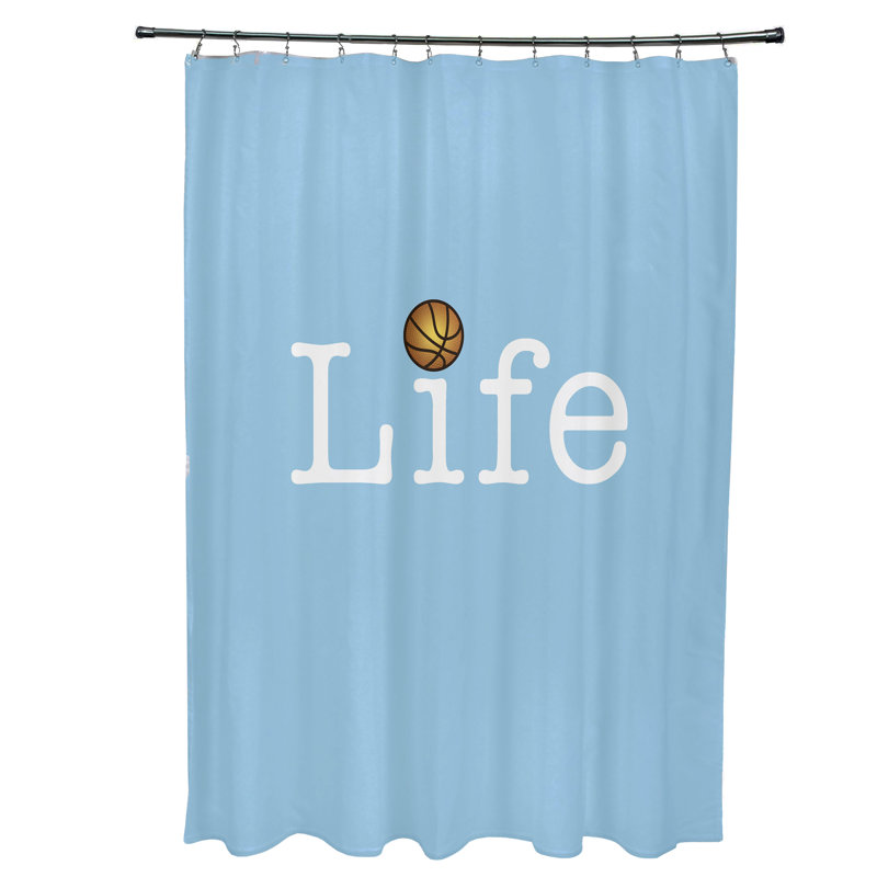 Rideau de douche simple Mablethorpe, Bleu