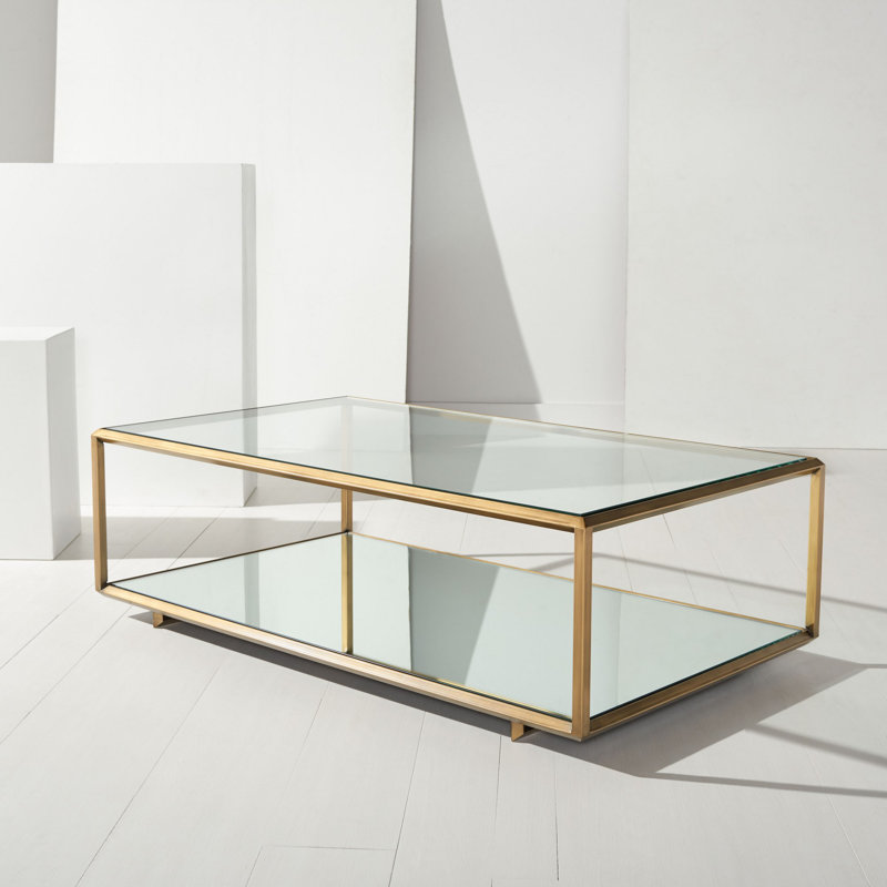 Flodie Glass Top Single Coffee Table