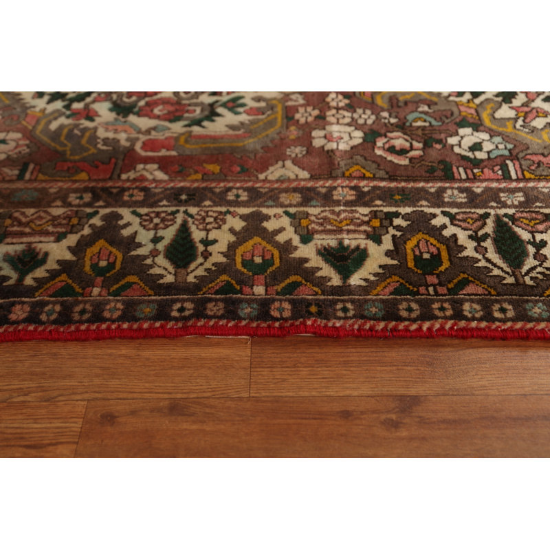 Tapis rétro en laine 7 x 9