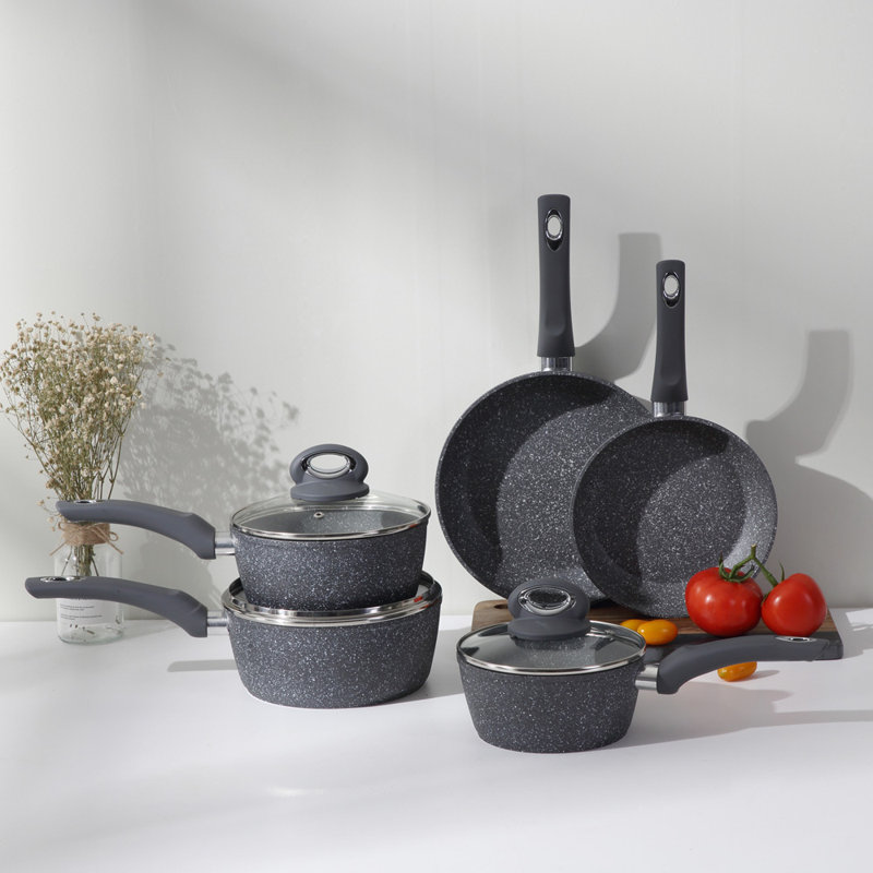 Allana-Jo 8 - Piece Non-Stick Aluminum Cookware Set