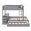 Lit superposé double avec lit gigogne et bureau-1704069076