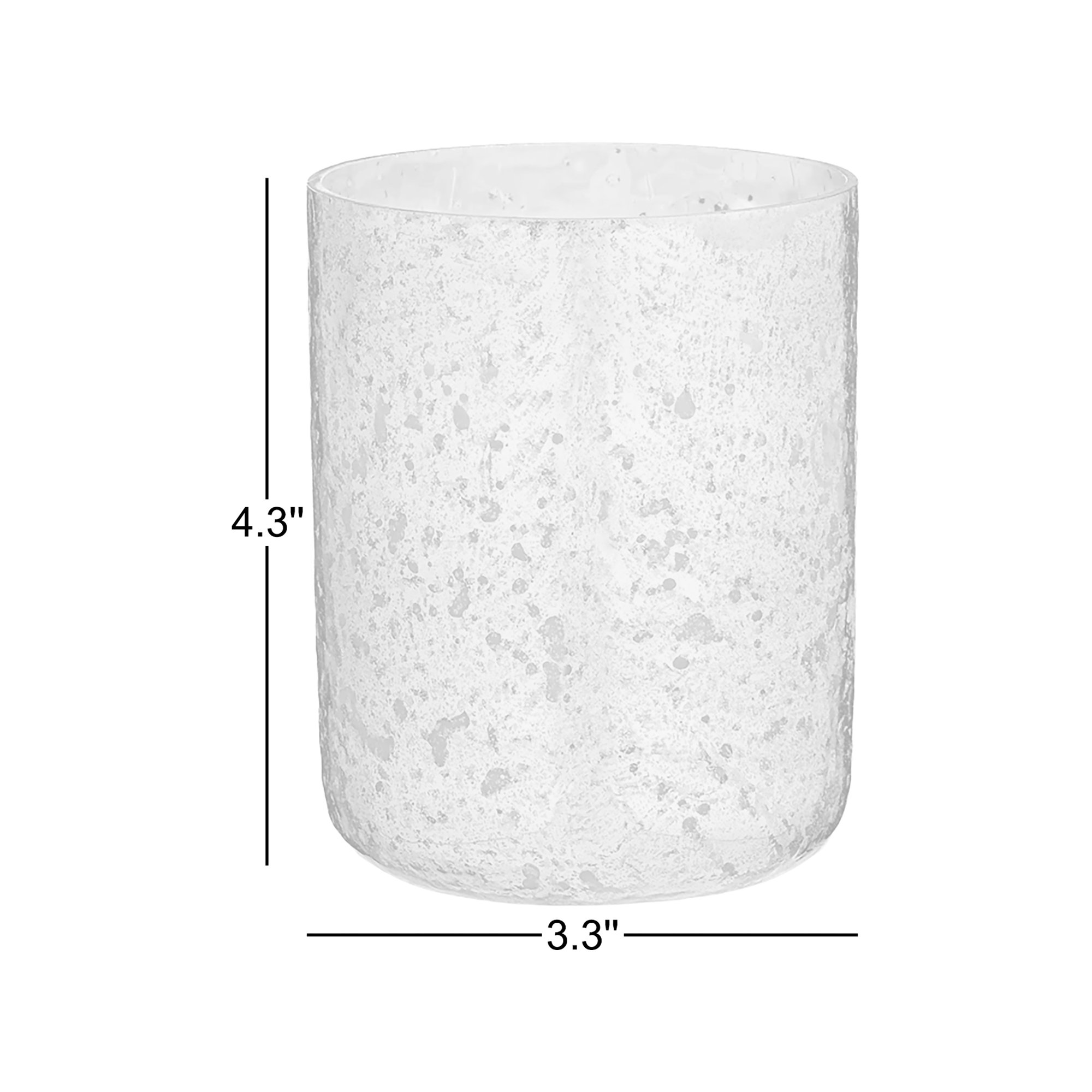Noble Autumn Cassia Clove Candle, Small Luxe Sanded Mercury Glass