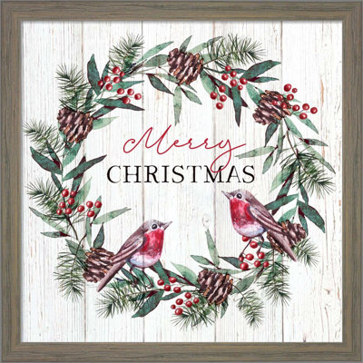 «Merry Christmas» par Elizabeth Tyndall, art mural encadré