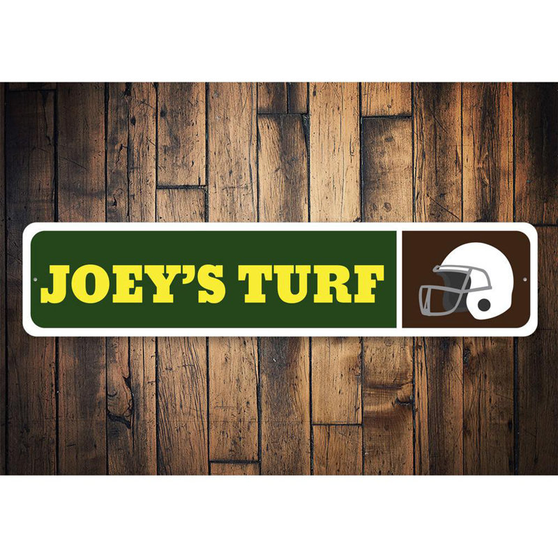 Plaque en aluminium pour casque de football, H 4 po x l 18 po x P 0,04 po, Oui