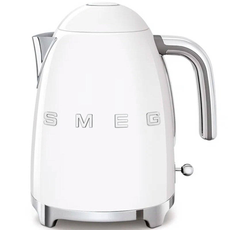 SMEG 50's Retro Style Aesthetic 7-Cup Kettle, White