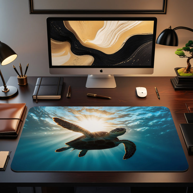 Polyester Desk Pad, 31.5x15.5