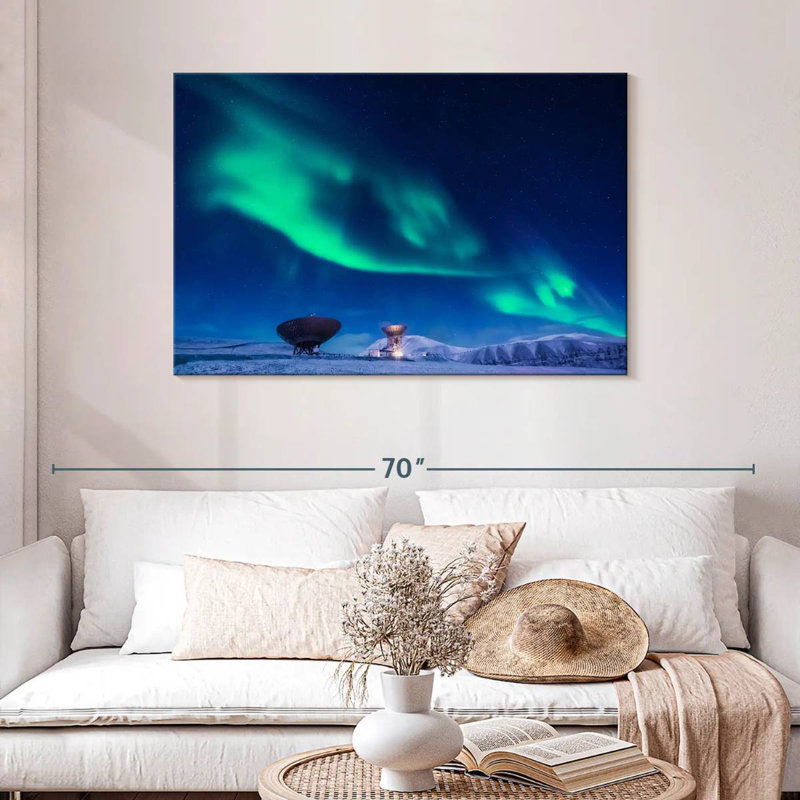 Alvord Longyearbyen Northern Lights, H 30 po x l 45 po
