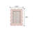 4x6 Pink Ceramic Scallop Frame
