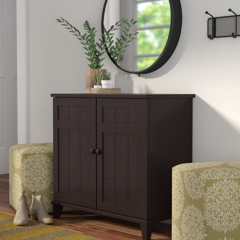 12 Pair Shoe Storage Cabinet, Brown