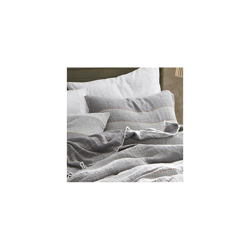  100% Cotton Envelope Sham, Standard, Gray