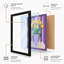 Yellow Tulips In Purple Modern - Print-1436192719-1436192715