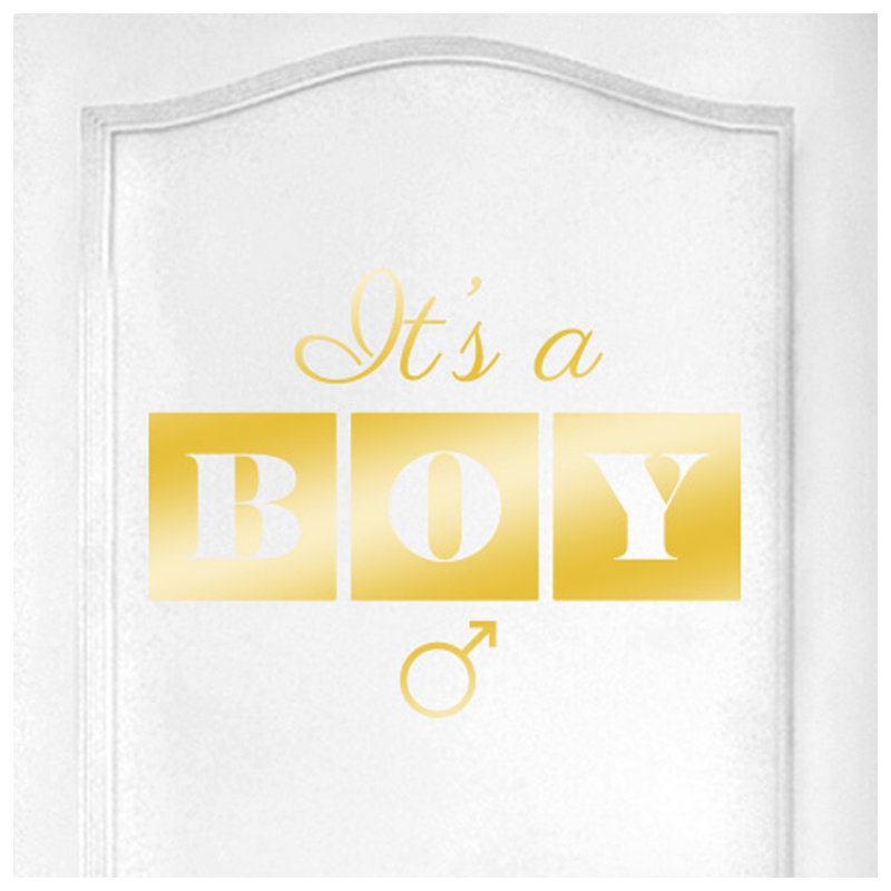 Wall Decal, Shiny Gold