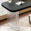 Bureau rectangulaire noir en acrylique et bois massif-956990748-956990751