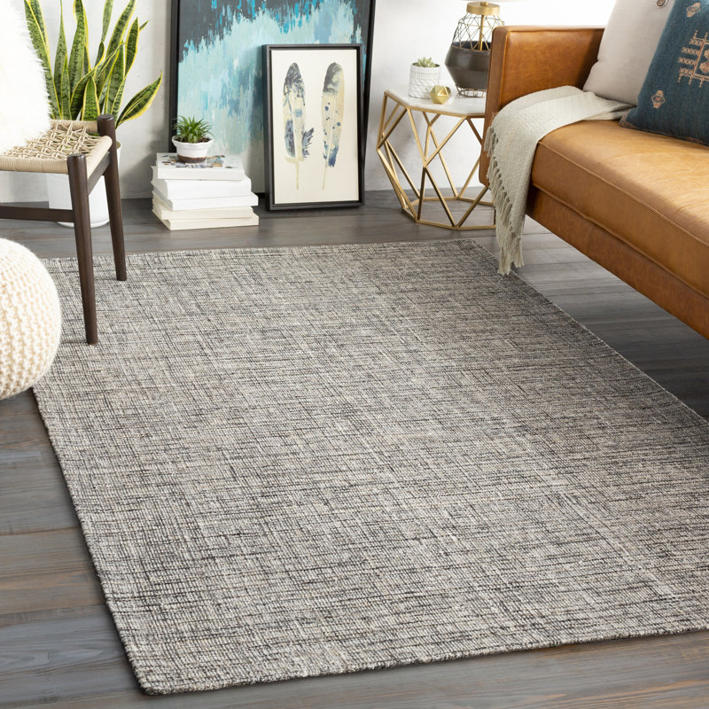 Hand Loomed Wool Area Rug, Rectangle 2' x 3'