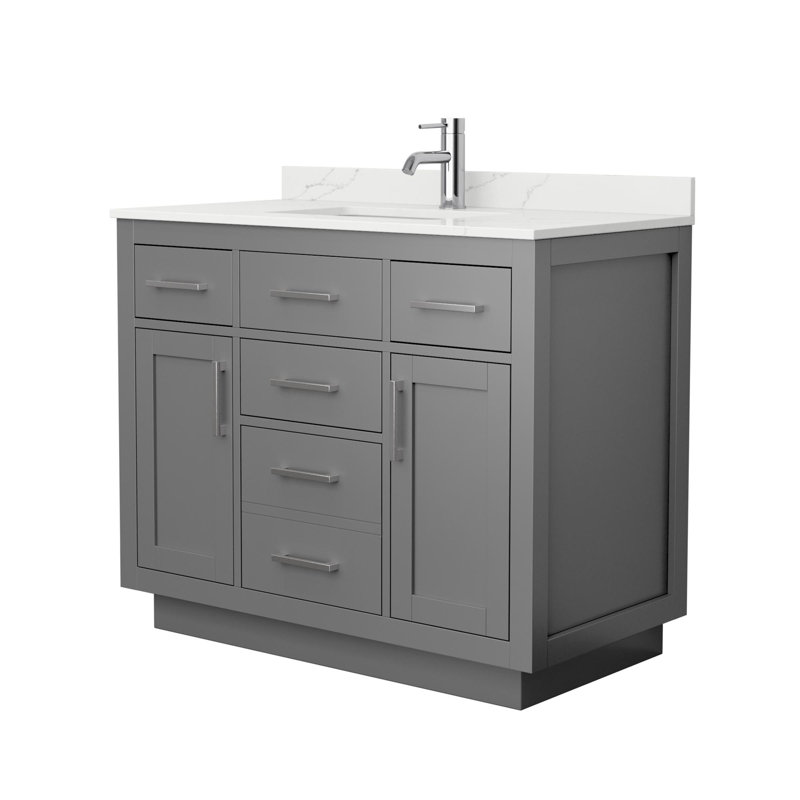 Beckett TK 42'' W Vanity, Single, Brushed Nickel