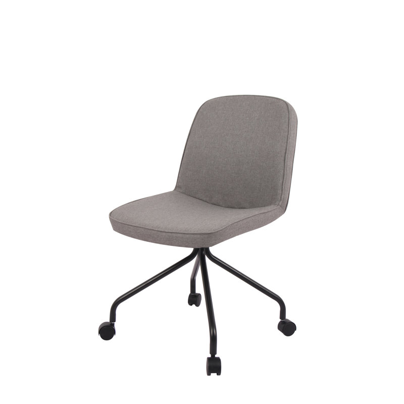 Polyester Blend Office Chair, Gray Polyester/Polyester blend