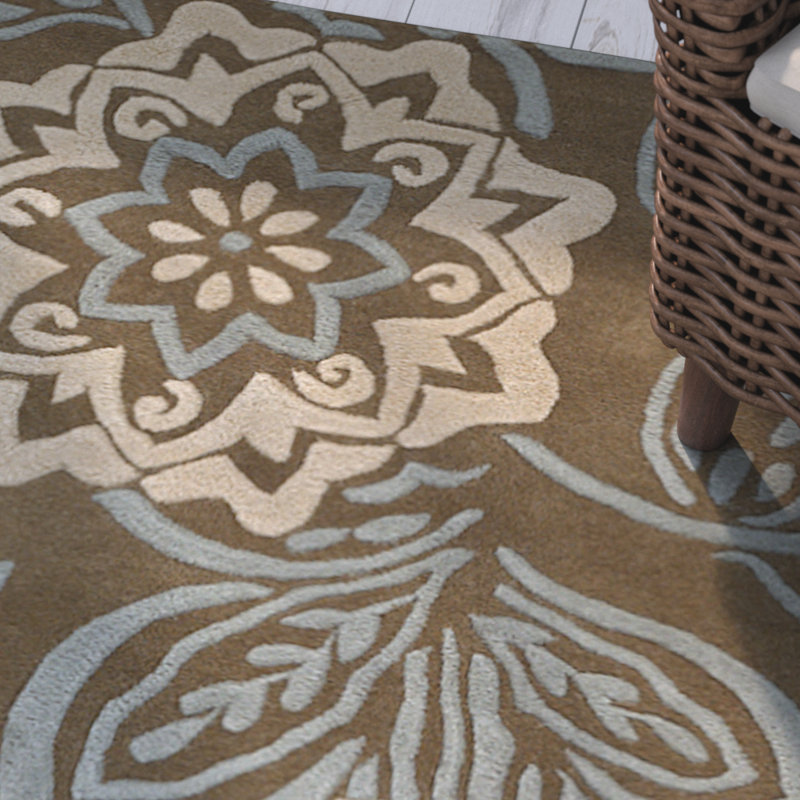 Tapis brun/brun clair Jayme, Rectangle 2 pi x 3 pi
