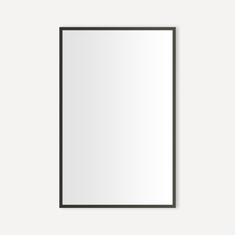 Armoire en métal à cadre fin, 30" H x 19.25" W, Iron Black, Standard