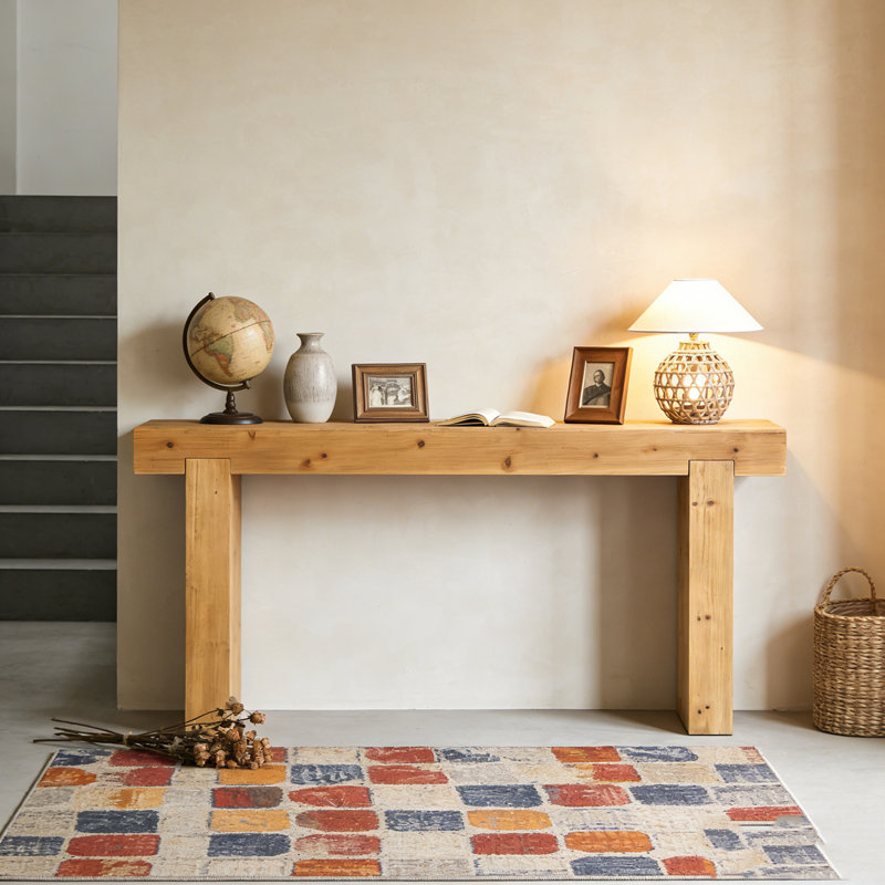 Console en bois massif 63 "