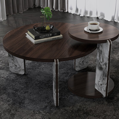 Table basse avec ensemble de tables de bout Modern