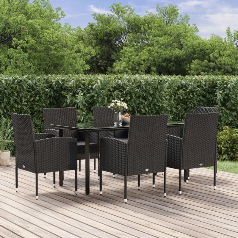 Ensemble repas Zojka, 4, Black, 29.1" H x 63" L x 31.5" W