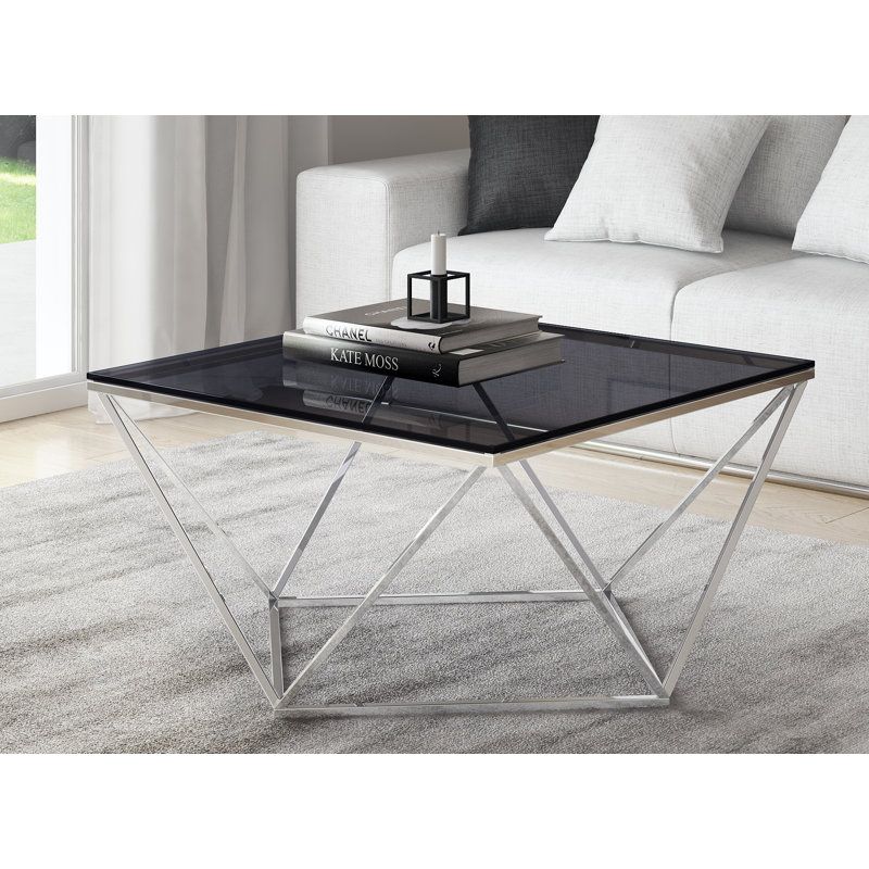 Gabriela Smoked Glass Coffee Table