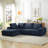 L-Shape Luxury Sectional Oversized Sofa-1022993139-1022993150