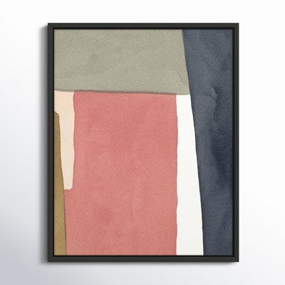 Warm Pink And Indigo by Julia Balfour