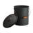 Galvanized Steel Ash Bucket with Handle, Lid and Double-Layer Bottom-16480978