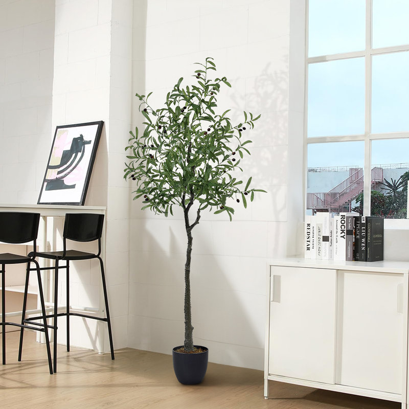 175cm Faux Olive Tree Tree in Freestanding
