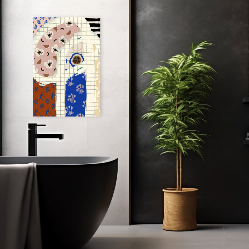 Art contemporain, art contemporain abstrait, H 24 po x l 16 po