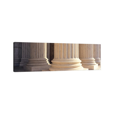 Columns Architecture 1 Piece Wrapped Canvas Panoramic Wall Art
