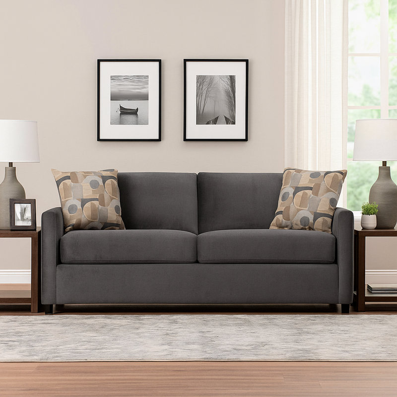 Goodwin 75" Queen Sleeper Fabric Sofa, Queen Size Sleeper Sofa Bed