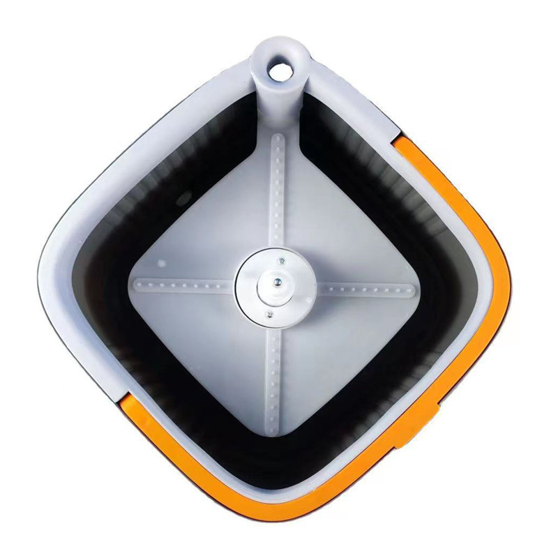 Spin Mop with Bucket 360 Degree Rotatable Self Wash Square Mop Clean/Dirty Water Separation System, 38" H x 28" W x 4" D