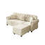 Canapé Chesterfield 82,6 po rembourré en velours avec garniture cloutée et accoudoirs roulés, canapé de style Mid-Century moderne capitonné avec boutons, inclus 3 coussins-711822172