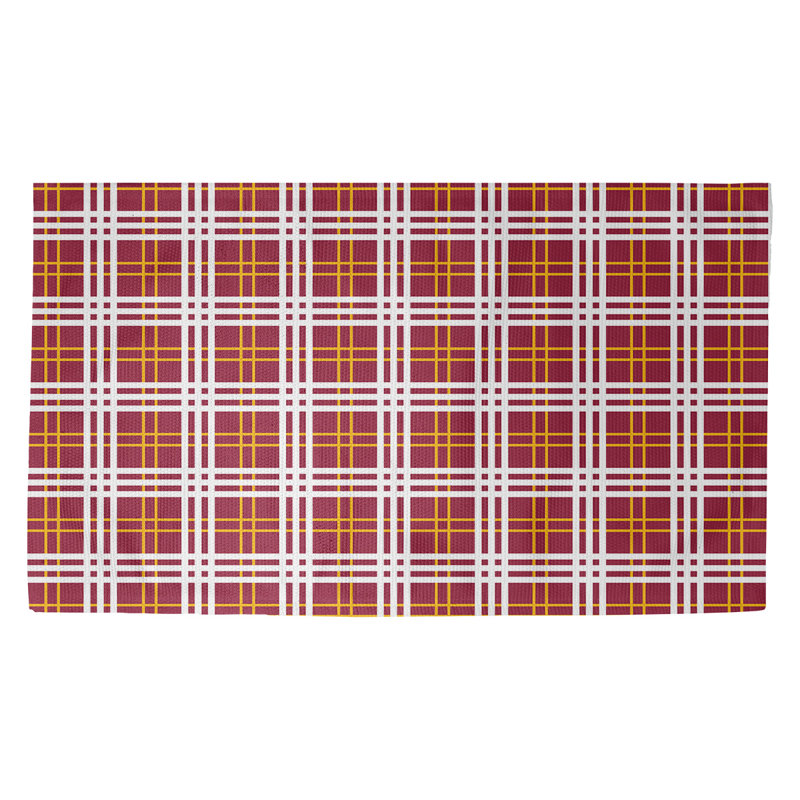 Plaid Indoor Rug, Rectangle 2' x 3'