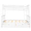 Lit superposé simple, blanc - avec tiroirs de rangement pour lit de commodité-1451386037