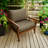 Eddie Bauer Outdoor Lounge Chair Cushion, Sunbrella Fade & Water Resistant for Outdoor Lounge Chairs & Deck Recliners, 24"W x 24"D, 5" thick; Back 25"W x 20"H, 5" thick, Reversible, Canvas Taupe-18066147-92686486