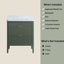 Ensemble de meuble-lavabo autoportant 30 po avec 2 poignées et plateau en marbre d'ingénierie - entièrement assemblé-2075904967-2075905018-2075905017