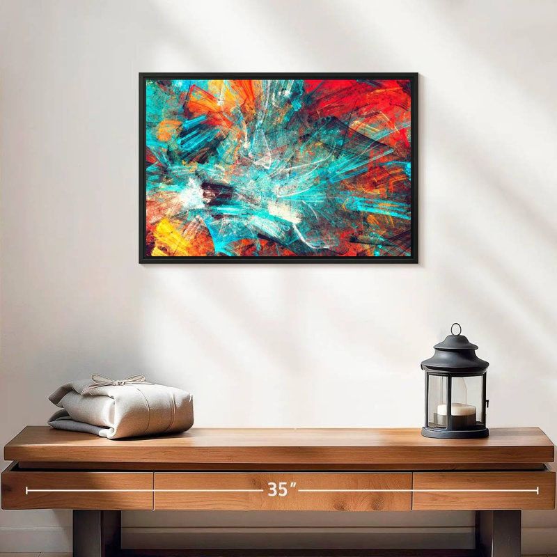 Avery Vibrant Splash Abstract, 13" H x 19" W