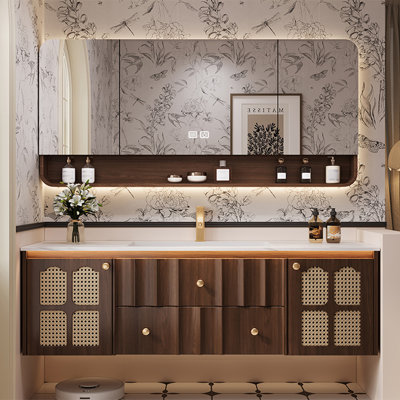 Fashionable antique retro bathroom cabinet
