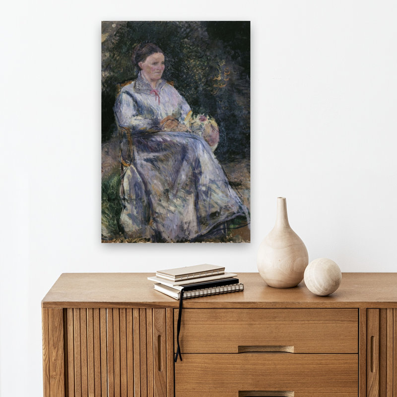 Julie Pissarro In The Garden, Ca. 1874 Abstract Contemporary Wall Art Print, 45.72cm H x 30.48cm W
