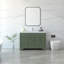 Aurilla 48 in. Single Sink Freestanding Bath Vanity in Forest Green with White Carrara Quartz Top-539930249