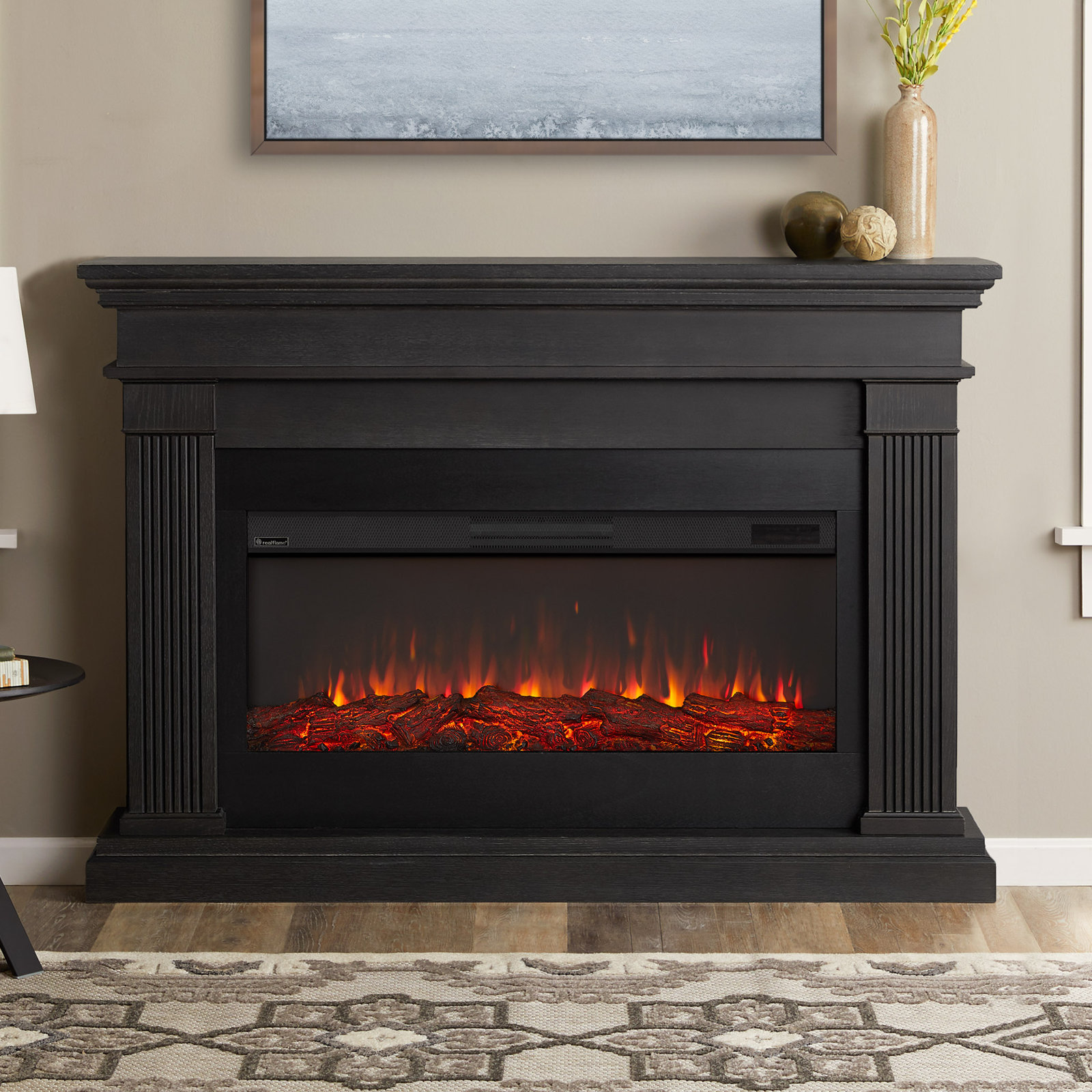 Real Flame® Beau Electric Fireplace, Gray, Standard