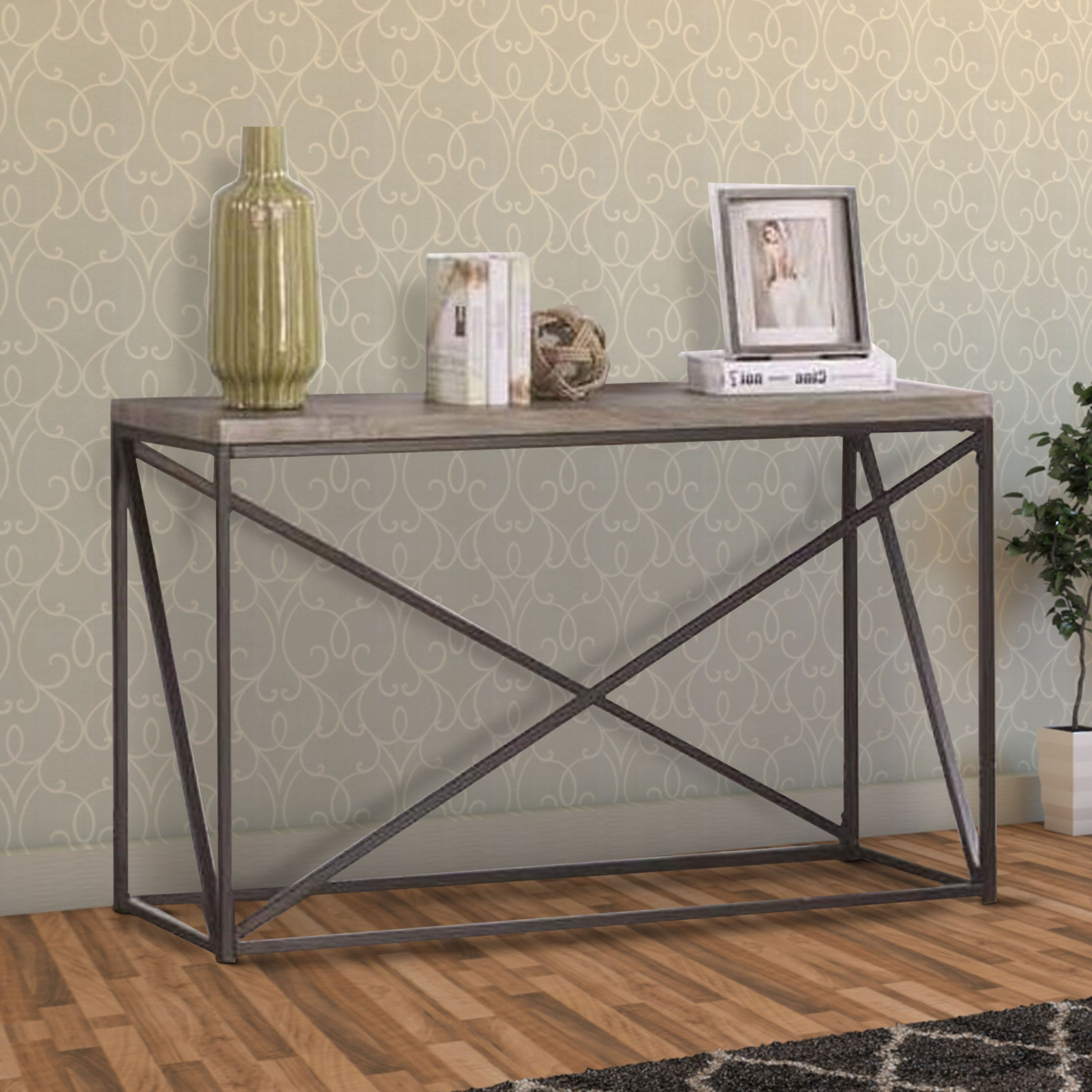 Williston Forge Alleman Industrial Minimal Console Table & Reviews | Wayfair