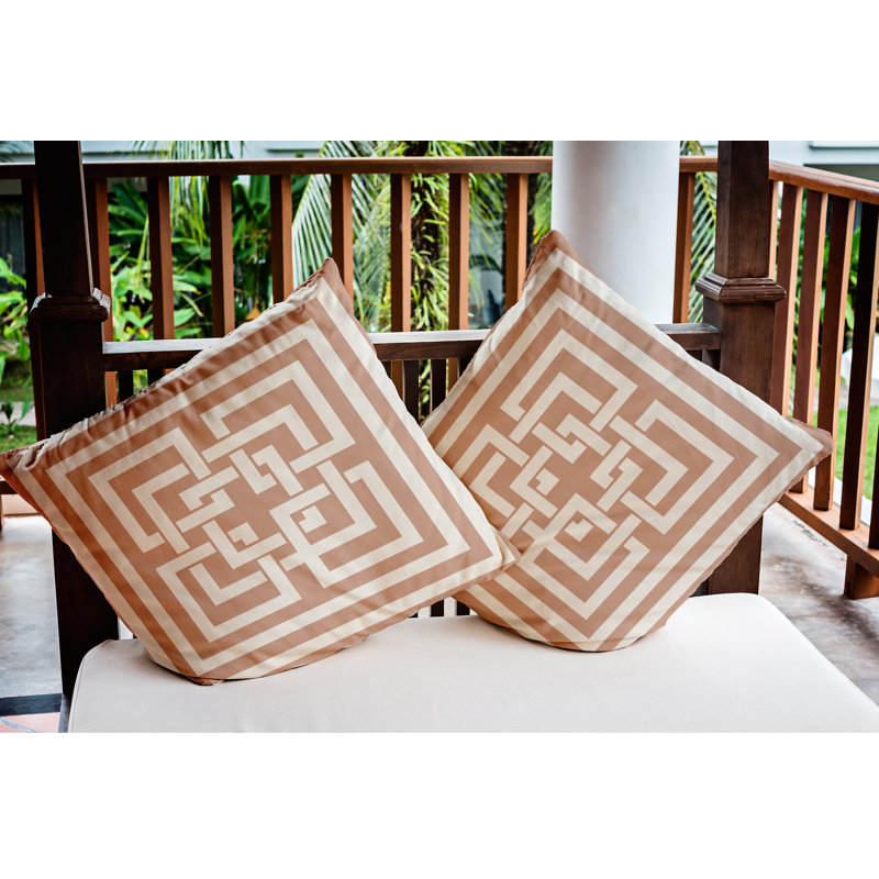Greig Pillow Cover & Insert, 16" x 16", Mauve