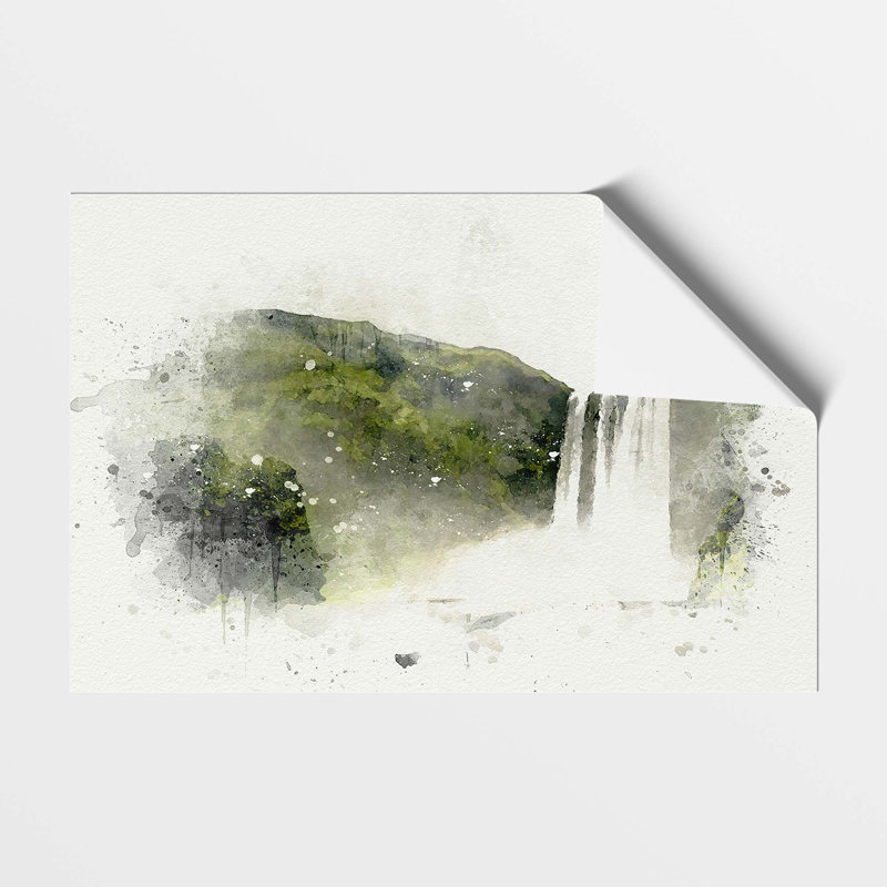 Waterfall in Selfoss Iceland - Frameless Print, 42 cm H x 59.4 cm W