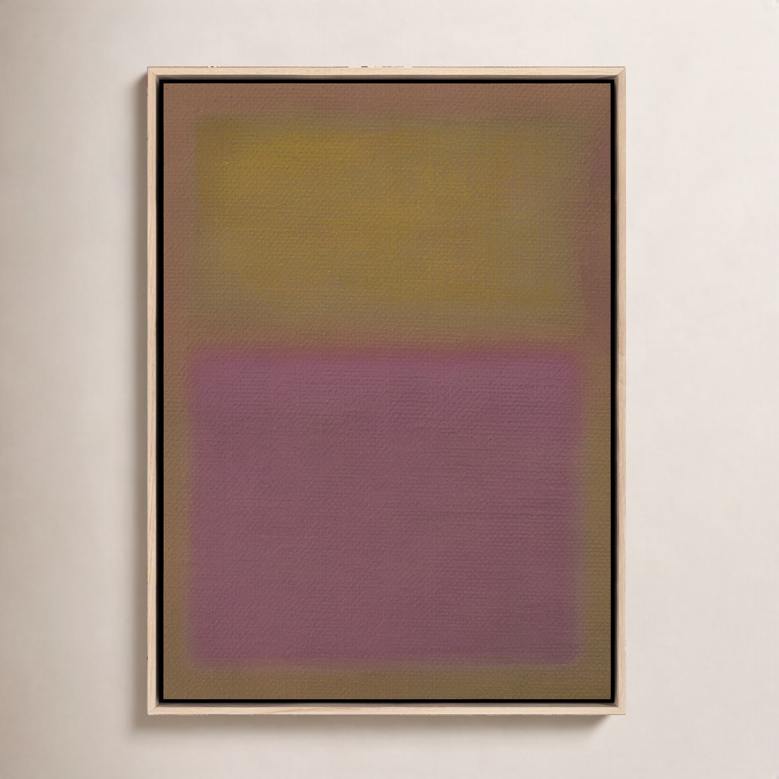 Composition Neutral Painting by Charles Stuart, Light Brown, 48" H x 36" W x 2" D, Neutral