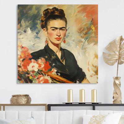 Vintage Frida Portrait - Mexican Wall Art