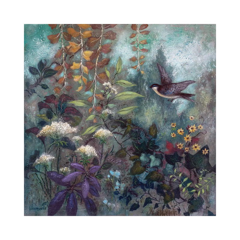 Verdure by Lisa Marie Kindley - Wrapped Canvas Painting, 93.98 cm H x 93.98 cm W x 3.175 cm D